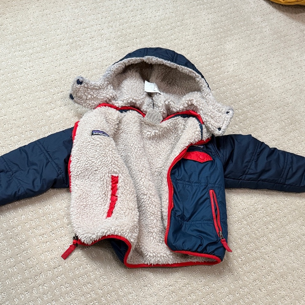 Patagonia Toddler Reversible Tribbles Hoody Cream